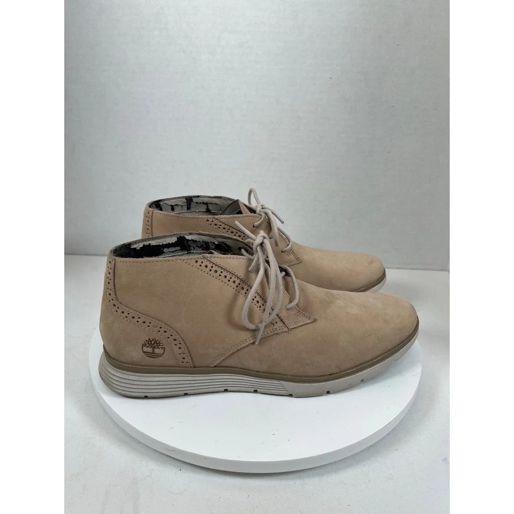 Timberland Suede Chukka Boots Franklin Park Mens Size 8 Taupe Beige